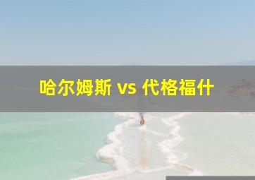 哈尔姆斯 vs 代格福什